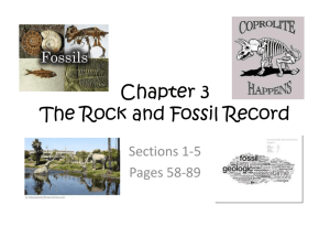Chapter 3 Rock and Fossil Record sec 1-5