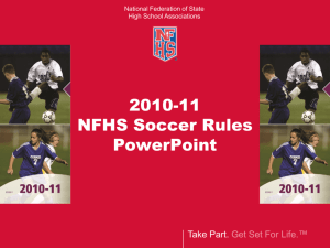 2011 NFHS Soccer Rules