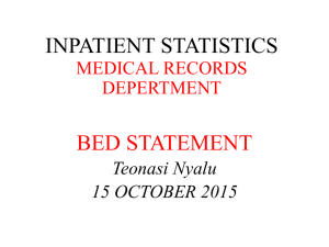 15 October 2015 - Bed Statement