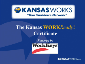 Kansas WorkREADY! Certification - Smoky Hill Education Service