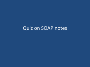 Soap Note Quiz