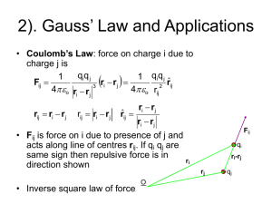 Gauss' Law and Applications