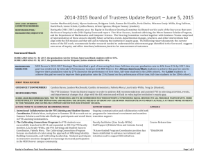 2014-15 Board of Trustees Update Report
