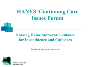 HANYS' Continuing Care Issues Forum Nursing Home Surveyor