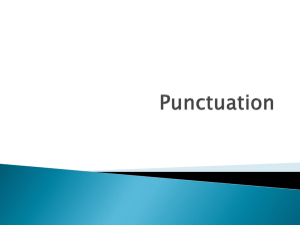 Punctuation - Burnet Middle School