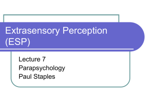 Extrasensory Perception (ESP)