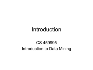 Introduction To Data Mining