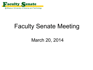 Slides - Faculty Senate