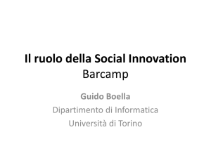 Il ruolo della Social Innovation