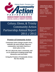 2011/2012 fiscal reports - Colusa, Glenn, and Trinity Community