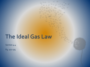 The Ideal Gas Law - MrsLeinweberWiki