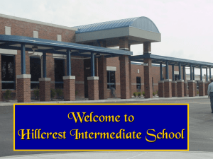 Welcome to Hillcrest Intermediate School