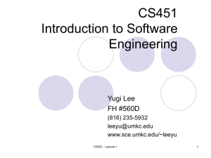 CS451 - School of Computing and Engineering