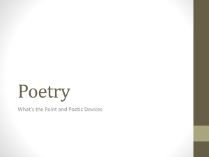 Poetry - tpsenglish11d