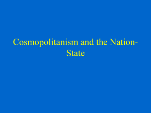 Cosmopolitanism and the Nation