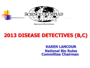 disease detectives (b,c)