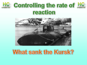 Lesson 11 & 12 - what sank the Kursk