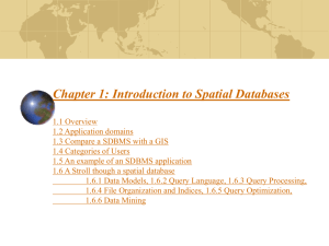 Introduction to Spatial Databases