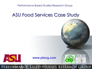 Request for Proposals - Performance Based Studies Research Group