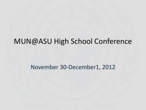 MUN@ASU High School Conference