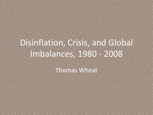 Disinflation, Crisis, and Global Imbalances, 1980