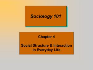 Social Structure and Interaction in Everyday Life
