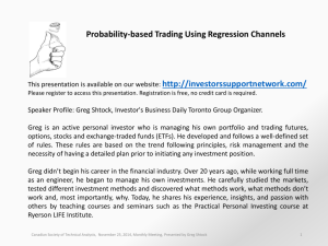 Probability-based Trading Using Regression Channels