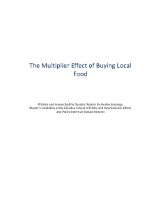 The Multiplier Effect of Buying Local Food
