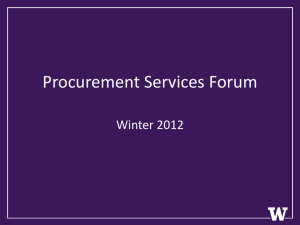 Procurement Services Forum