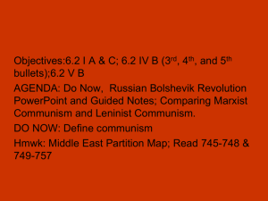 Russian Revolution Notes