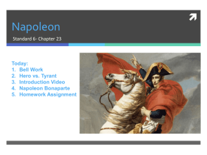 Napoleon - Ms. Thatcher's Class Page