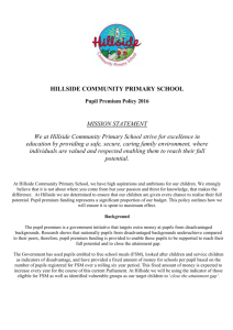 Pupil Premium Policy 2016 - Hillside Community Primary School