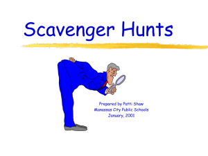 What are Scavenger Hunts PowerPoint