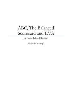 ABC, The Balanced Scorecard and EVA