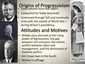 Origins of progressivism