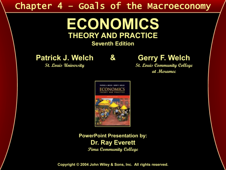 Welch & Welch - Economics: Theory and Practice