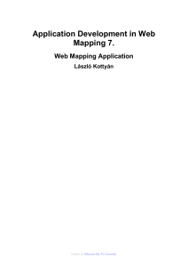 Web Mapping Application