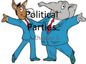 Political Parties chapter 5 for government