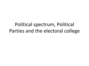 Political Parties and the electoral college