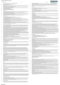 Purchase Order Conditions * Morgan Ashurst