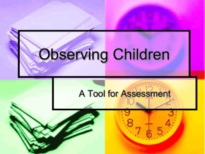 Observing Children