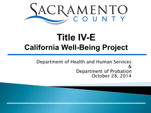 Title IV-E - Health and Human Services
