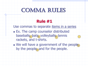 Comma-Rules