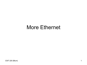 Ethernet wiring, etc.