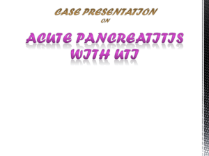 Acute Pancreatitis With UTI