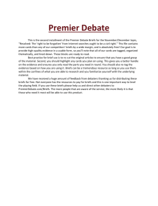Verbatim 4.6 - Premier Debate