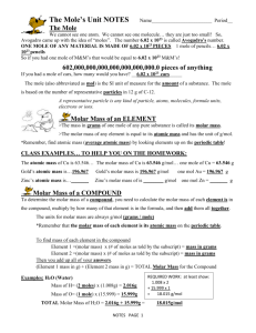 Moles HARD COPY student's Notes