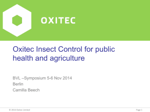New control solutions needed for public health and agriculture