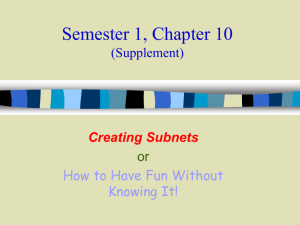 Semester 1, Chapter 10 (Supplement)