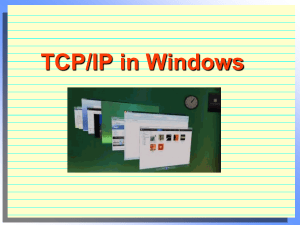 TCP/IP in NT